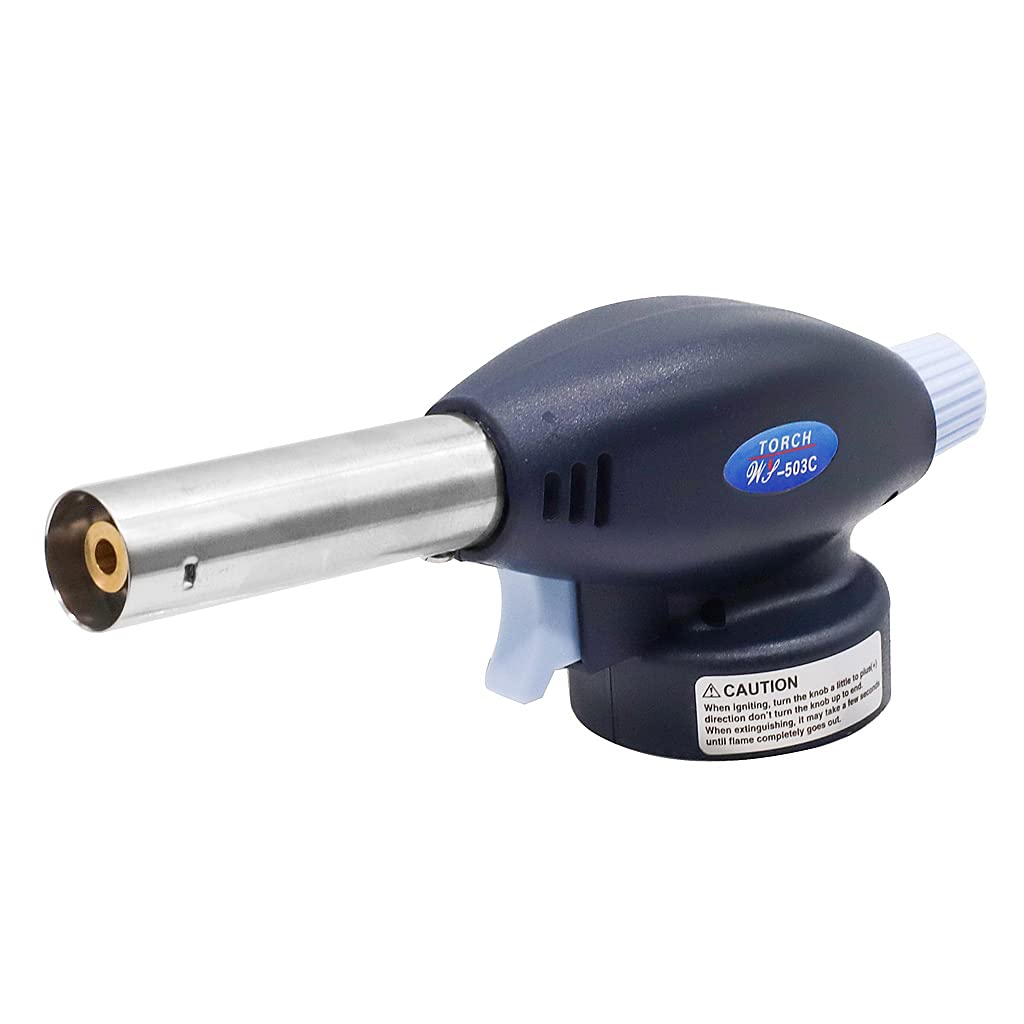 Supvox Flamethrower Butane Burner Auto Ignition Camping Weldin Blow Torch for Creme Brulee, Kitchen, Cooking, BBQ Supvox Flamethrower Butane Burner Auto Ignition Camping Weldin Blow Torch for Creme Brulee, Kitchen, Cooking, BBQ